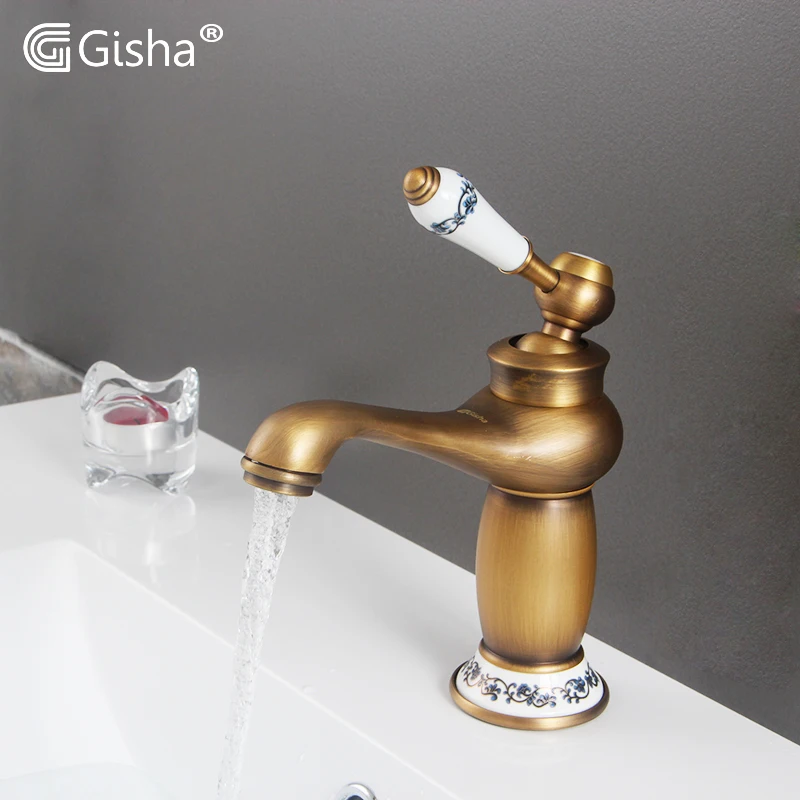 Смеситель для ванной комнаты Gisha G1015 смеситель раковины с античной бронзовой