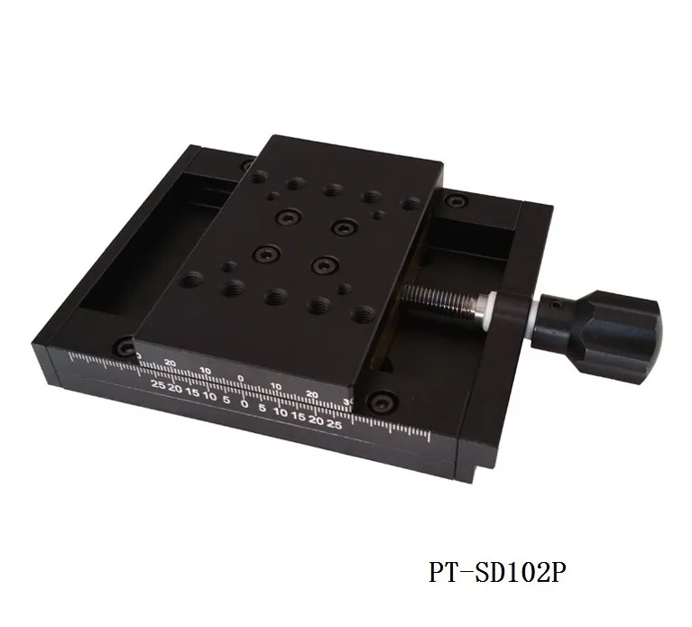 

PT-SD102P/PT-SD102PS ручной транслятор 50mmX-axis раздвижные этап транслятор передвижной этап, точности раздвижной стол с замком и ключом