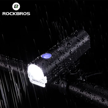 

ROCKBROS Bicycle Front Light Set USB Rechargeable Headlight 800 Lumen LED IPX6 Waterproof Bike Lamp Flashlight Cycling Lights