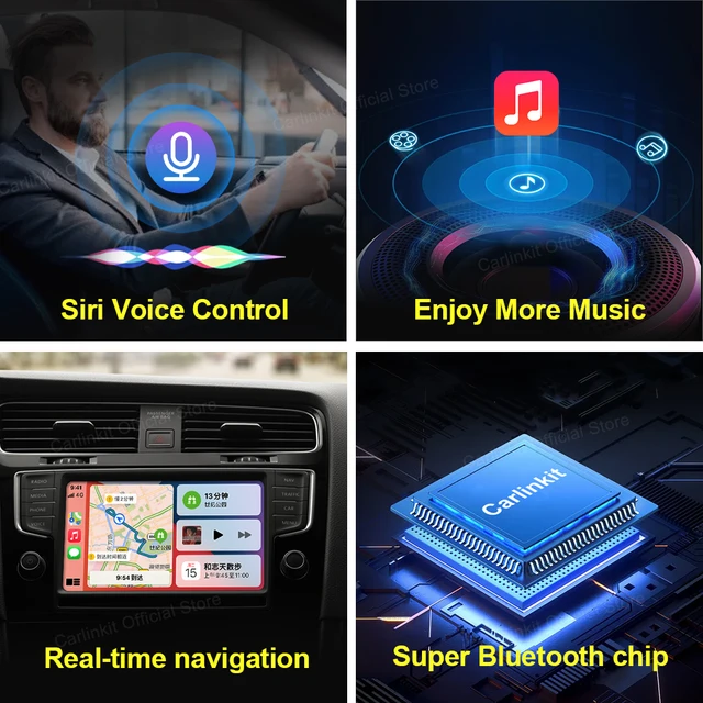 Carlinkit 3.0 Apple CarPlay Wireless Dongle Activator For Audi Proshe Benz VW Volvo Toyota IOS 14 Plug And Play Car MP4 MP5 Play 5