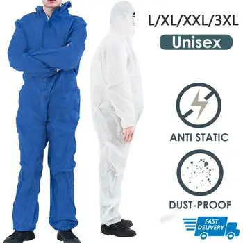 

Coverall Hazmat Suit Protection Protective Disposable Protective Clothing Anti static Anti chemical splash Radiation protection