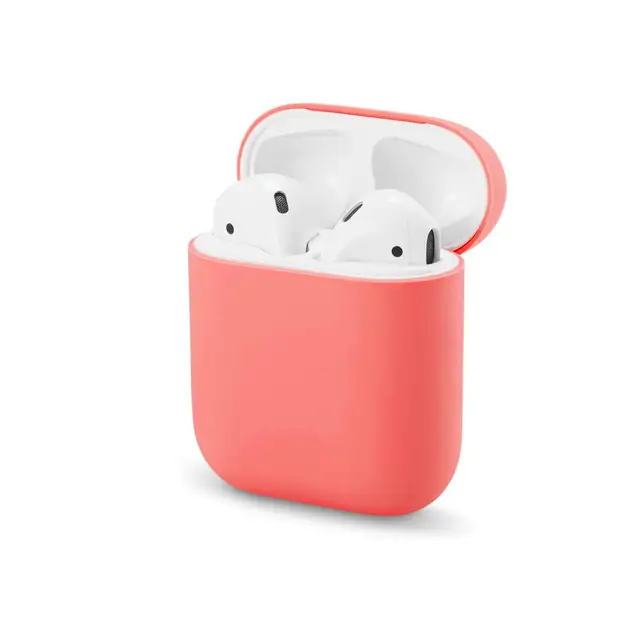 Soft Silicone Cases For Apple Airpods 1/2 Protective Bluetooth Wireless Earphone Cover For Apple Air Pods Charging Box Bags watermelon red