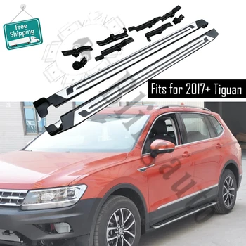 شراءيناسب لشركة فولكس فاجن. Volkswagen Tiguan 2017-2020 2 قطعة اليسار اليمين تشغيل مجلس الجانب خطوات Nerf بار دواسة سيارة الجانب الدرج قضيب جانبي