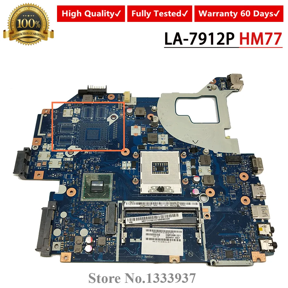  For Acer E1-531 E1-571G V3-571G V3-571 Laptop motherboard SLJ8C HM77 NBY1111001 NB.Y1111.001 Q5WVH 