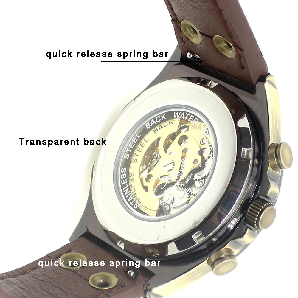 Mechanical Watch часы мужские механические стимпанк скелетоны с автоподзаводом