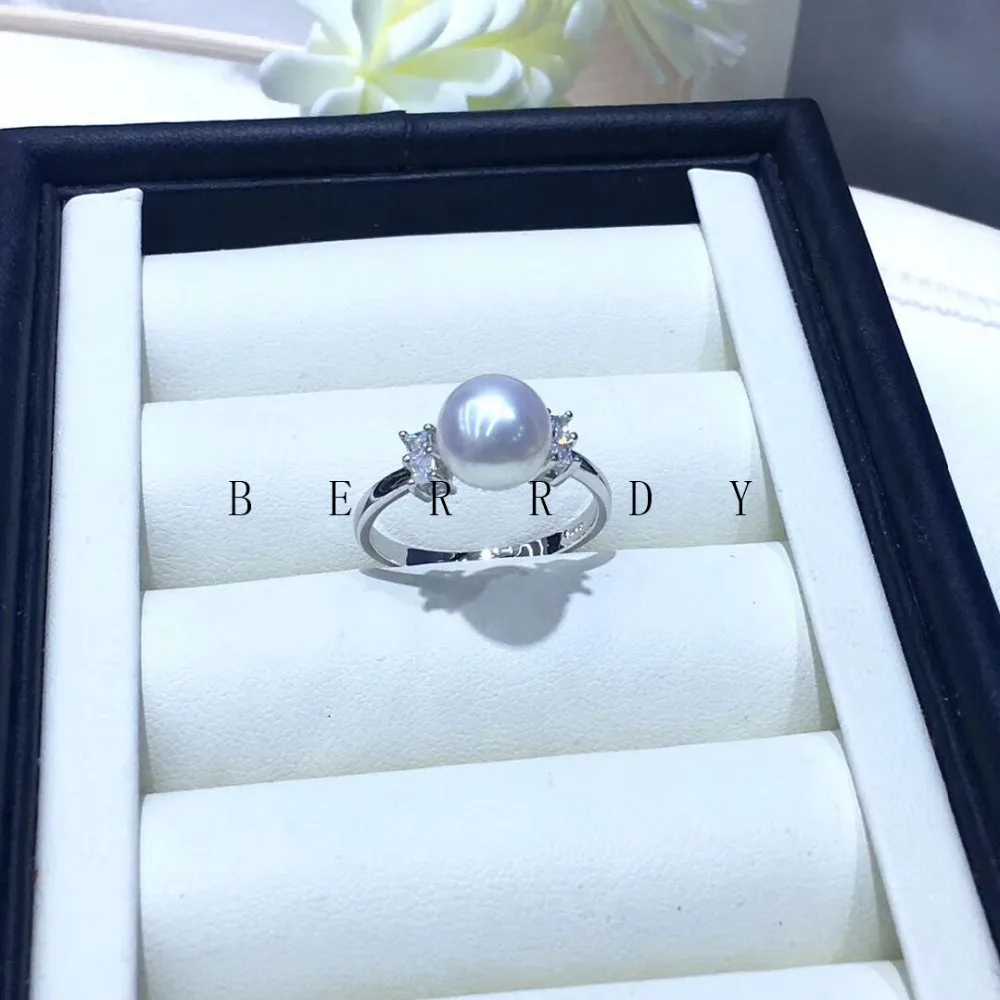 925 Серебряное классическое регулируемое кольцо с жемчугом, детали для крепления жемчуга Oyster Edison кораллы нефритовый бисер камни