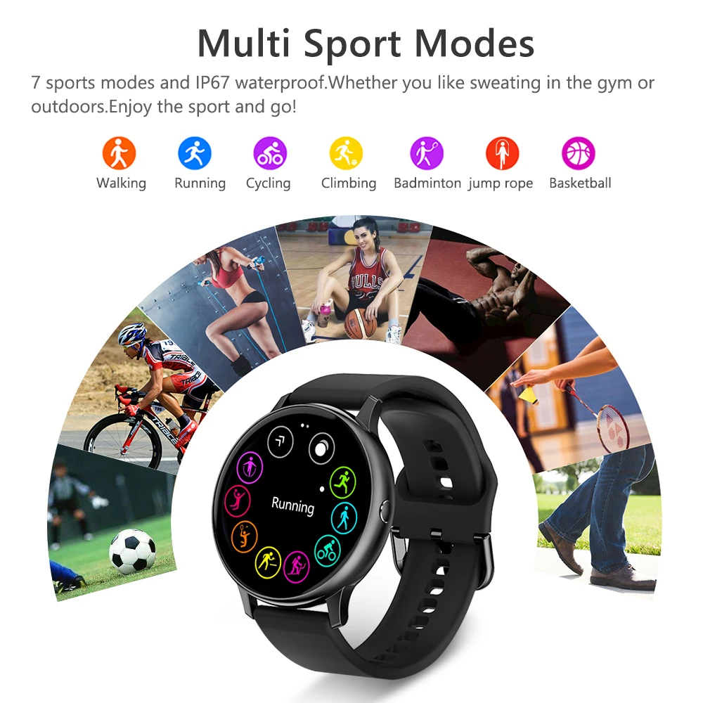 MELANDA Ÿ Ʈ ġ   1.3 &Ǯ ġ  ũ ɹڼ  ƮϽ ƮĿ Smartwatch For ȵ̵ ios