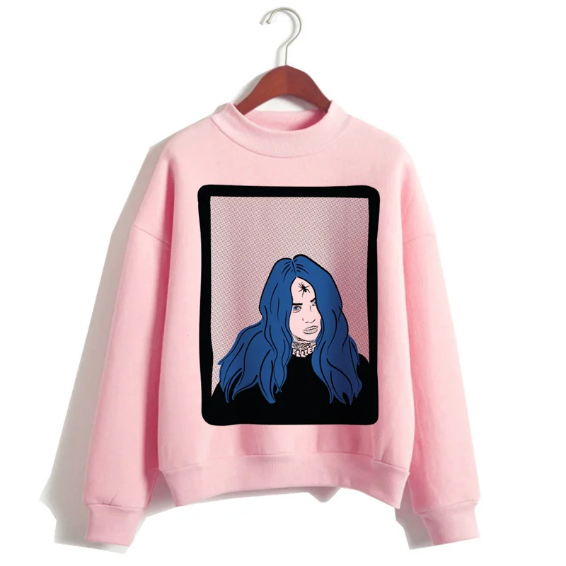 Billie Eilish, худи, женская одежда, толстовка, Корейская, 90 s, с капюшоном, Harajuku, с принтом, толстовки, уличная, топ, повседневная, ulzzang, капюшон