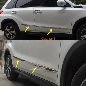 

For Suzuki Vitara 2016 2017 2018 2019 Car Styling Cover Detector Stainless Steel Side Door Body Trim Sticks Strips Molding