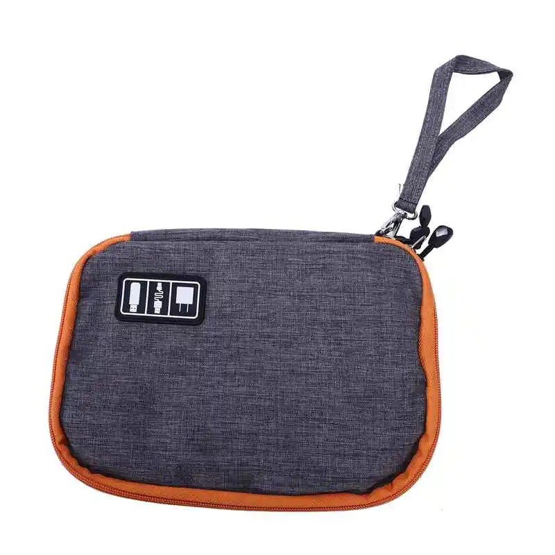 

ABZC-Waterproof 2 Layer Usb Cable Storage Bag Electronic Organizer Digital Gadget Case Travel Cellphone Charge Mobile Charger Ho