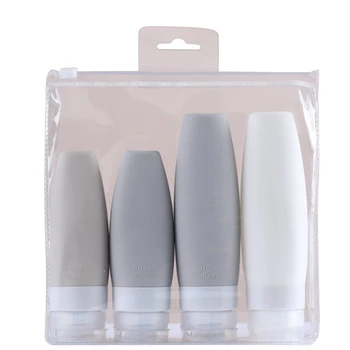 

1pc Travel Shampoo and Conditioner Bottles Silicone leak proof Cosmetic Lotion Container Refillable Bottle travel essentials