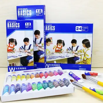 

1 Set Of 12-color / 18-color / 24-color Professional Wall Textile 5ml Nail Wood Painting Acrylic Acrylic Hand-painted Paint M1D1