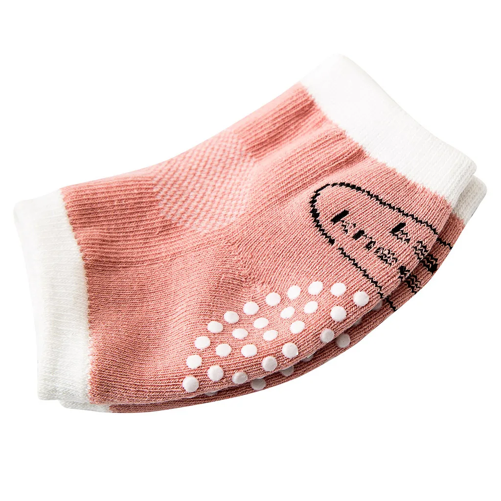 5 пар носков для новорожденных, противоскользящие носки для малышей прикрепляющийся к наколенник Для детей Защита хлопковые носки; гетры; Детские наколенники спортивный аксессуар