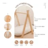 Baby Natural Wooden Gym Play Toys Teether Clouds Wooden Rodent Stroller Chain Hanging Baby Toy Mobile Bed Holder Gift 2