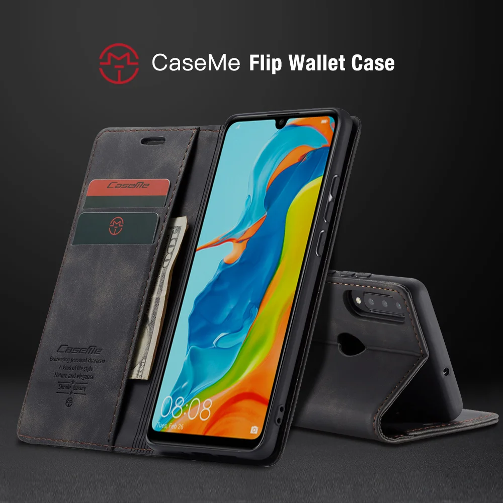 P30 Pro Чехол для huawei P20 Lite, кожаный чехол P30 с металлическим логотипом, кошелек, флип Huewai, Роскошный Ретро шов, высокое качество