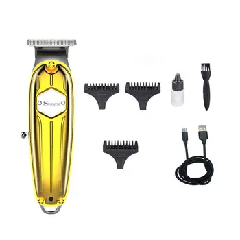

1 Set Rechargeable Hair Cutter Tool Kits Electric Hair Trimmer USB Hair Clipper Men Bread Hair Shaver For Barber Salon