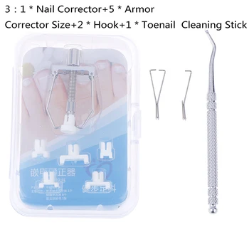 

1 Set Ingrown Toenail Correction Tool Nail Corrector Tool Kit Toe Paronychia Nail Brace Pedicure Care Tool