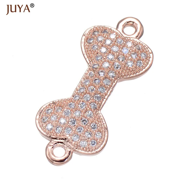 rose gold DIY Ювелирные изделия компоненты роскошный медный Циркон последовательный разъем подвески аксессуары части для изготовления украшений вручную ремесло ювелирная фурнитура - Цвет: rose gold