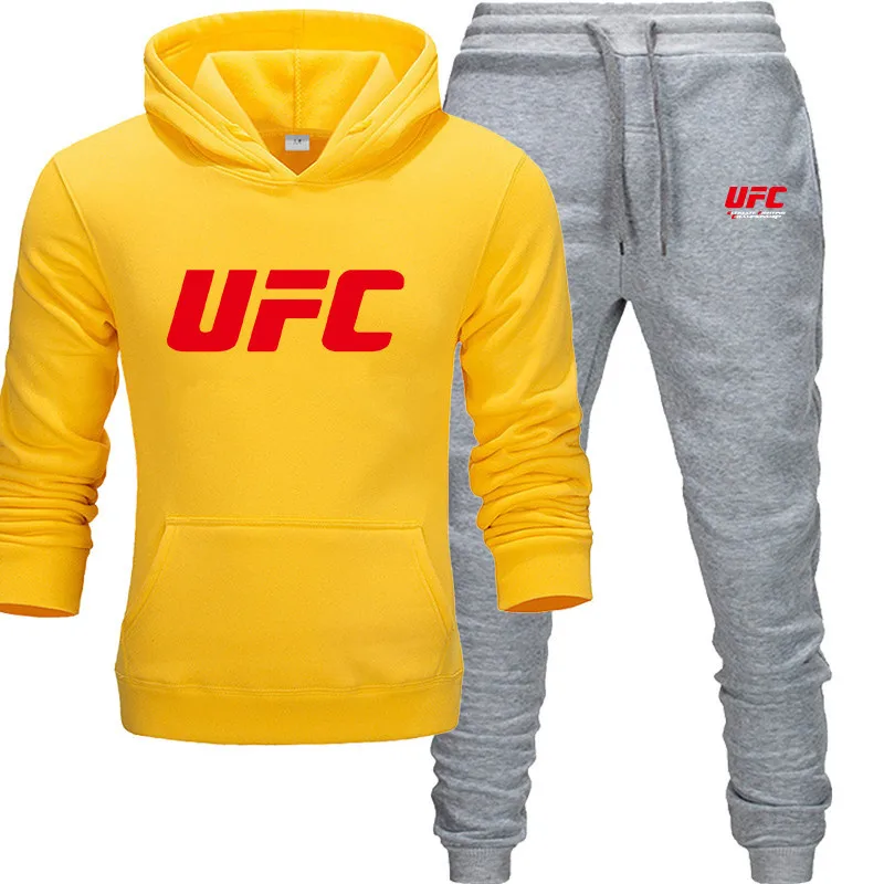 The picture color Nuevo conjunto de dos piezas chándal moda sudaderas con capucha ropa deportiva; сезон весна-осень para hombres con capucha otoño ropa de м - Цвет: The picture color