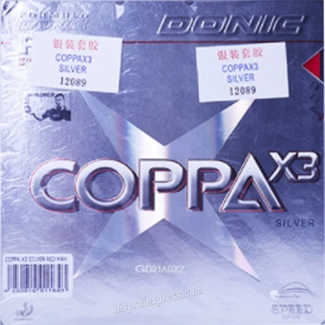 DONIC Coppa X2 Platin Soft - Rivestimento Per Tennis Tavolo, Alto Effetto, Buon Controllo