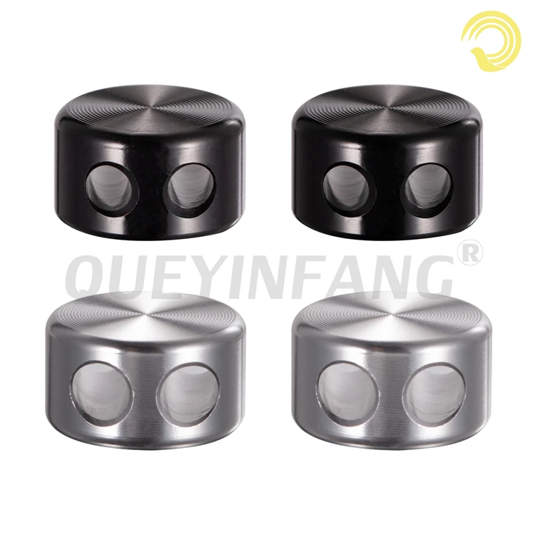 QUEYINFANG-adaptador Slider DIY, Cable de auriculares mejorado con venas de CD, divisor de aleación de aluminio, conector de Audio para auriculares