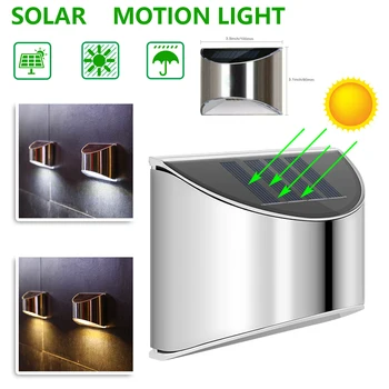 

LED Solar Garden Lights Stair Wall Step Light Outdoor Garden Wall Fence Decoration Waterproof Guide Lights Powered Energy Lamp