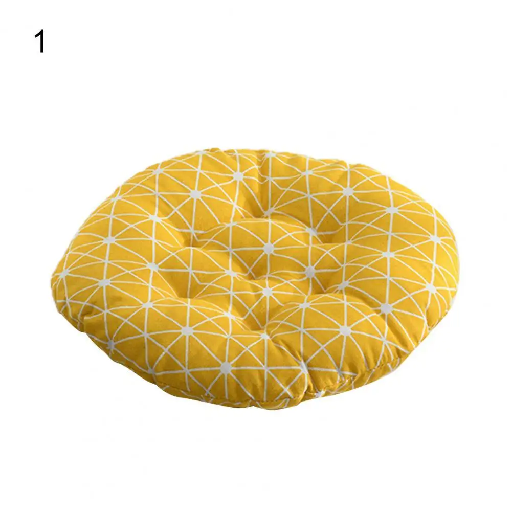 Nordic Style Printing Chair Cushion Cushion Round Cotton Flax Strong Flexibility Chair Cushion Pad Non-Slip Sofa Pillow 