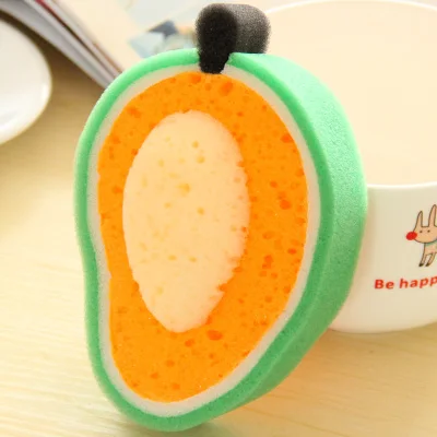 Mango LHX фрукты меламин высокой плотности многофункциональная Чистящая губка для мытья посуды моющее средство кухонные чистящие средства аксессуар 1194E - Цвет: Mango