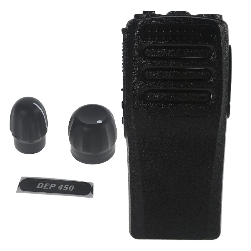 Front Housing Stick Shell Volume Knob Label for Motorola DP1400 P3688 DEP450 DEP-450 Radioman Walkie Talkie Replacements Cover