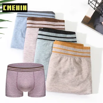 

CMENIN Soft Cotton Sexy Men Underwear Boxer Shorts Fashion Long boxer Mens Boxershorts Underware Boxers Brand M0050