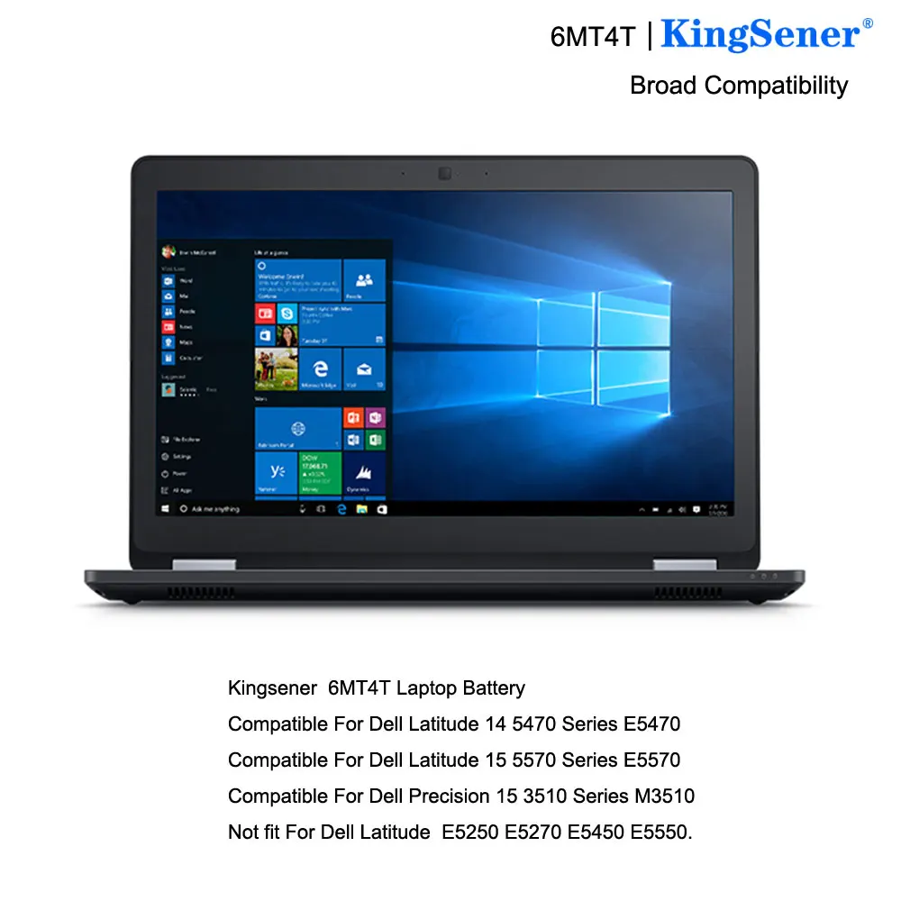 KingSener 6MT4T ноутбук Батарея для Dell Latitude E5470 E5570 Тетрадь 15," M3510 7V69Y TXF9M 79VRK 07V69Y 7,6 V 62WH