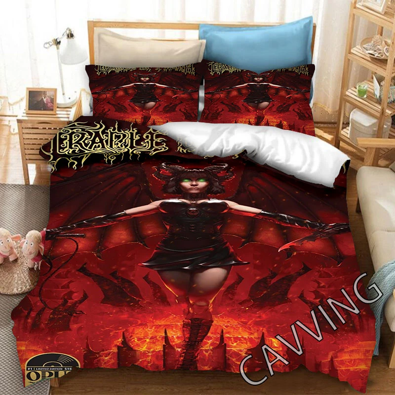 Cradle of Filth Band  3D Printed Bedding Set Duvet Covers & Pillow Cases Comforter Quilt Cover (US/EU/AU Sizes)  H01