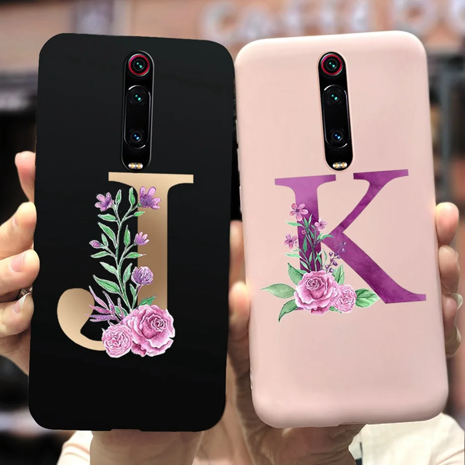 Чехол-накладка для Xiaomi Mi 9 T Pro силикон 26 букв | Мобильные телефоны и аксессуары