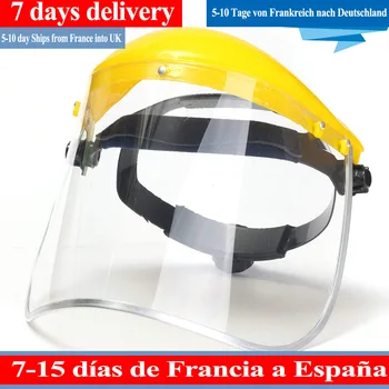 

Multipurpose Transparent Removable Safety Protective Face Shield Clear Head-mounted Face Eye Shield Screen Grinding