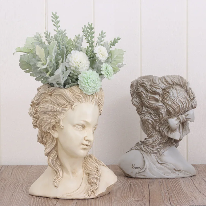 

Cross Border European Style Creative a Di Lena Flowerpot Desktop Succulents Potted Plant Home Resin Handiwork Decoration