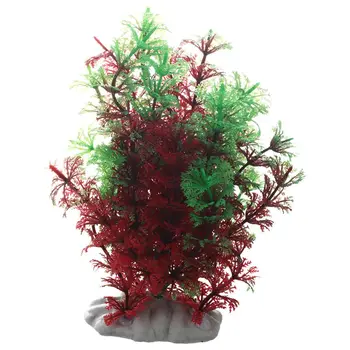 

Artificial Fish Tank Water Tropical Plastic Aquarium Plants Ornament Green Decor