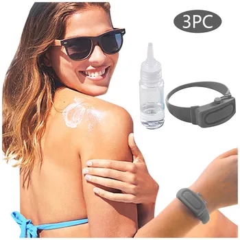 

Wristband Hand Dispenser This Wearable Hand Sanitizer Dispenser Pumps Disinfecta +10ML Beak Bottle Matching Bracelet #30