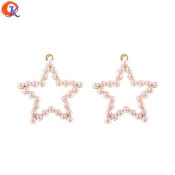 

Cordial Design 50Pcs 29*30MM Jewelry Accessories/Earring Making/Imitation Pearl/Star Shape/DIY Parts/Hand Made/Earring Findings