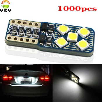 

YSY 1000X Canbus Error Free T10 Leb Bulb W5W 164 198 Light Car Interior Dome Light 3030 Chips 6000K Trunk Lamp Parking Lights
