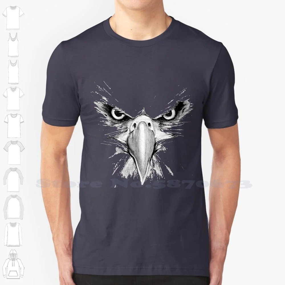 Cool Eagle Black White Tshirt Per Uomo Donna Beautiful Bird Bird Animals Cool Eagle Temable Eagle Angry Eagle Cool Bird