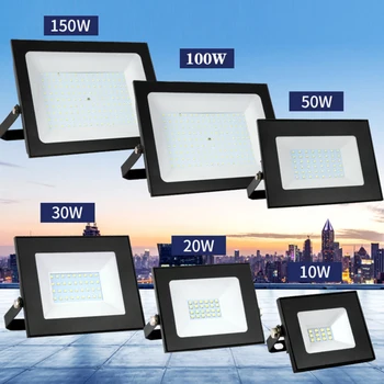 

LED Floodlight IP65 Waterproof Outdoor Astigmatism Spotlight For Garden 10W 20W 30W 50W 100W 150W
