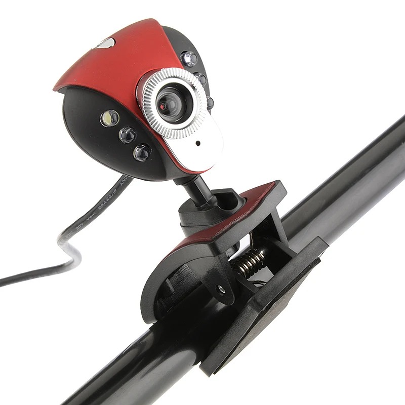 Webcam HD PC Camera Web Cam USB 2.0 Desktop Microphone High Definition With Mic 6 LED Lights | Автомобили и мотоциклы