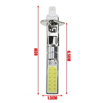 

Lamp Car Headlight Bulb 6000LM 4pcs White H1 6000K Hi/Lo Beam DRL 8*1.3cm 360 Degrees Aluminum frame