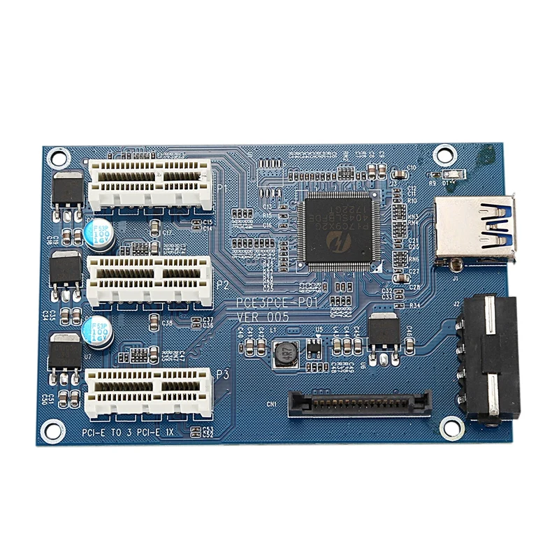 PPYY-карта Pci E 1 до 3/4/2 Pci Express 1X Слоты Riser карта мини-itx к внешнему 3 Pci-E слот адаптер Pcie плата разветвителя