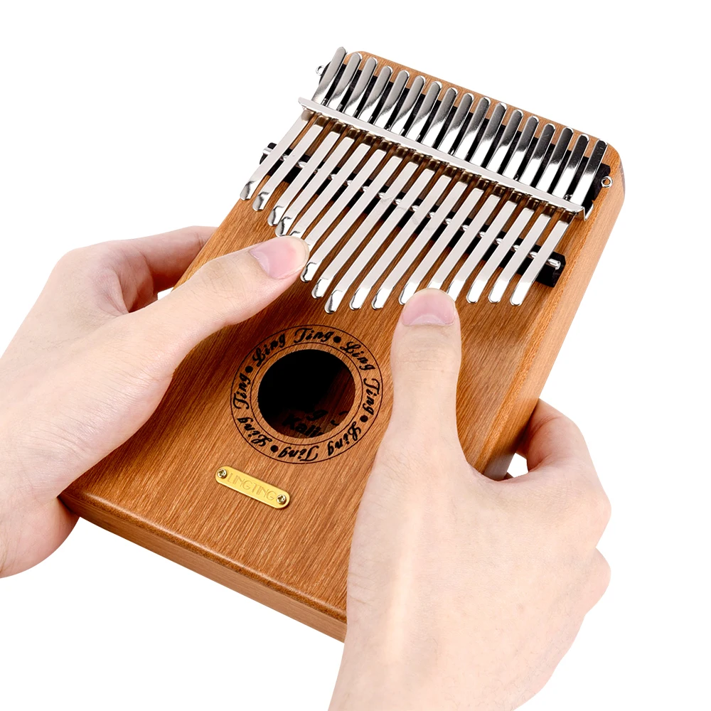 Линяющая K17GEQ 17-клавишным Портативный игрушечное пианино калимба Mbira G