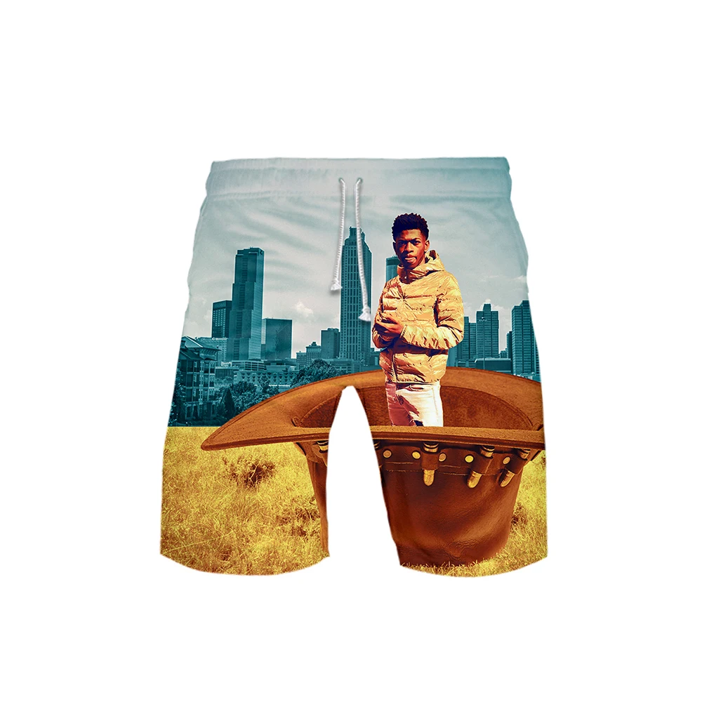 Lil Nas X Новые 3D карманные быстросохнущие шорты для плавания для мужчин одежда для плавания Мужской купальный костюм плавки летняя пляжная одежда для серфинга