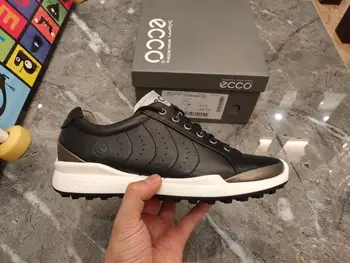 

ECCO Men Casual Shoes Golf Shoes Men Elastic Band Walking Men Leather Shoes 131614 39-44