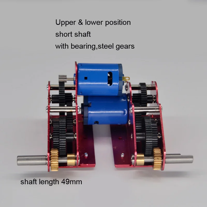 1 комплект коробка передач с моторами подшипника стальные шестерни запасные части для 1/16 пульт дистанционного управления Heng Длинная модель бака