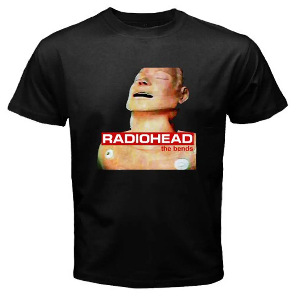 Новая мужская черная футболка с принтом радиоголовы-The Bends Rock Band Legend Размеры S до 3XL