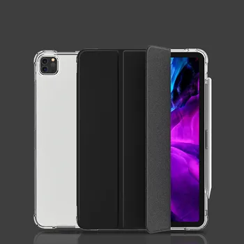 

Case for New iPad Pro 12.9 2020 4th Generation Airbag Shockproof PU Leather Smart Cover for iPad pro 11 2020 TPU Back Cover
